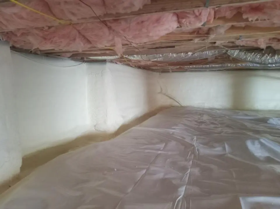 Crawl space encapsulation with closed-cell spray foam for Spray Foam Roofing in Hesperia