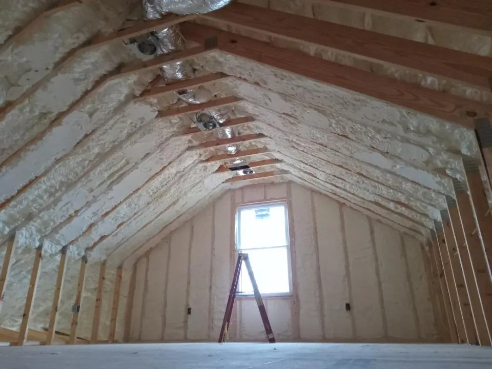 Spray foam roofing application for Crawl Space Insulation project in Hesperia